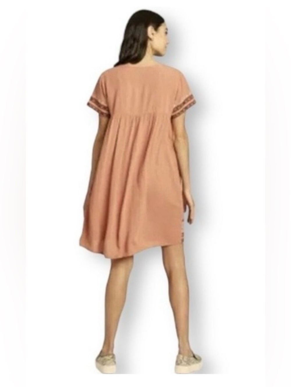 Knox Rose Dusty Rose Embroidered Sleeveless Boho Dress - Picture 13 of 13